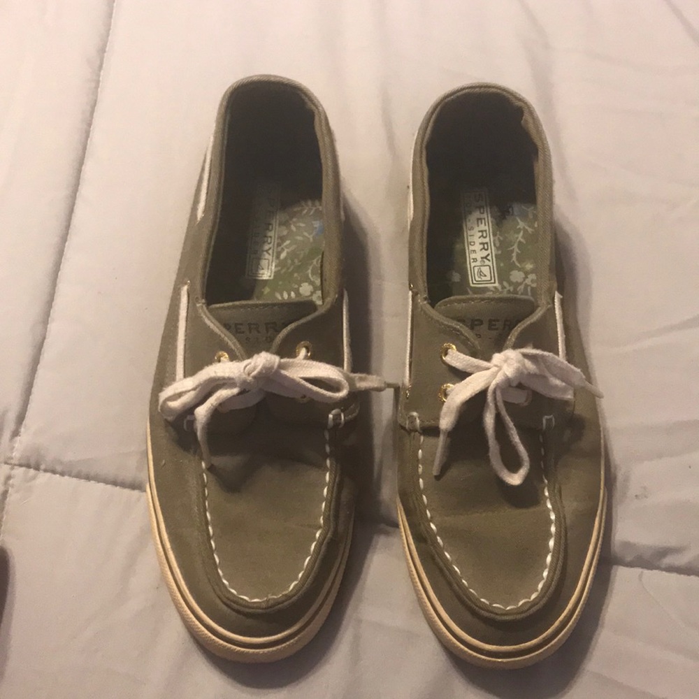 Sperry canvas boat shoe